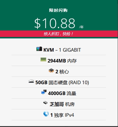 virmach 10.88评测