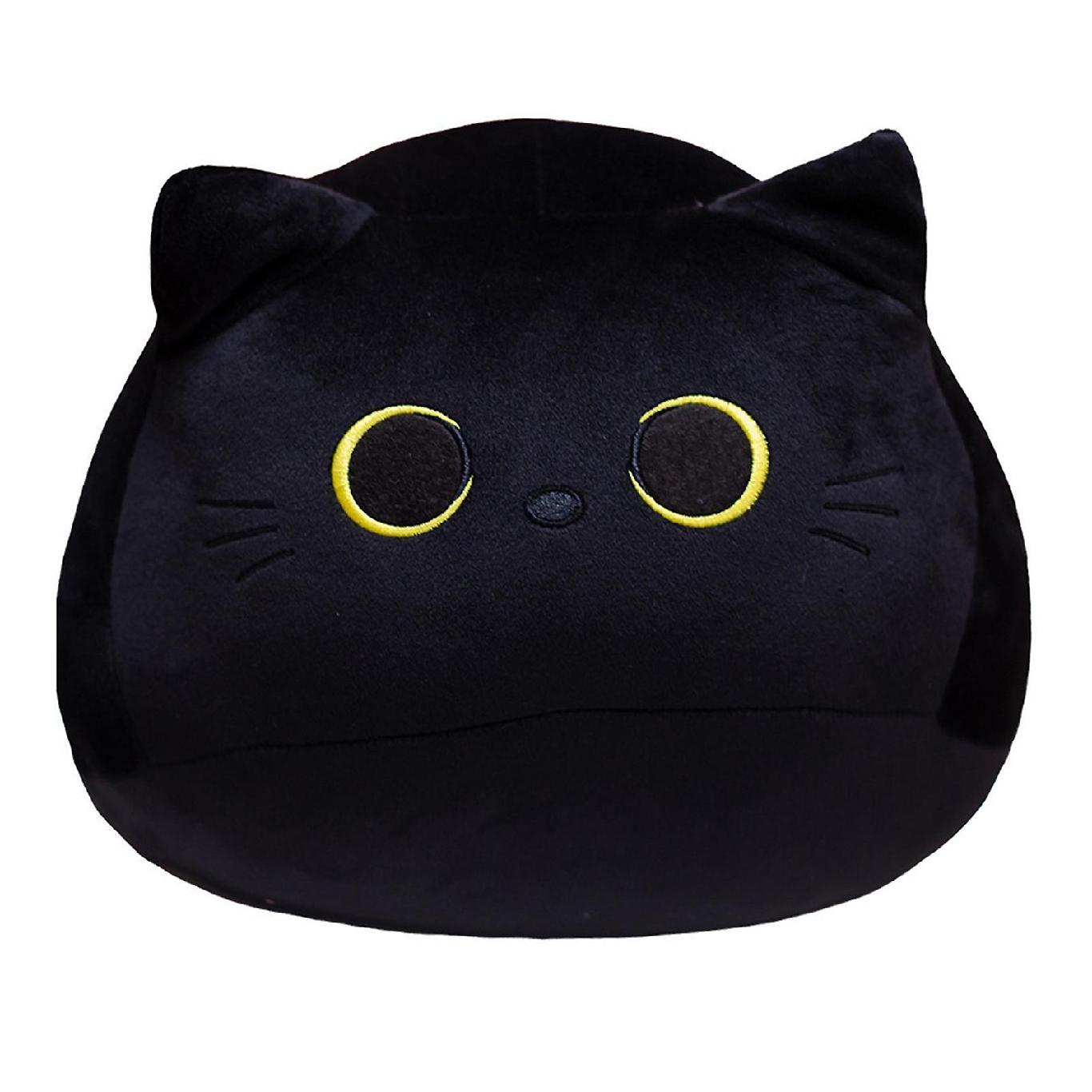 Peluche chat noir assis 30 cm  Peluches et doudous en ligne sur